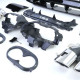 Body kit a vizuálne doplnky SPORT Zadnji difuzor black gloss z kromiranimi izpušnimi nastavki za Mercedes CLA C118 od 19 | race-shop.si
