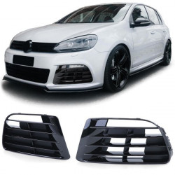 Bumper grille insert left right for Golf 6 09-12 with R20 bumper