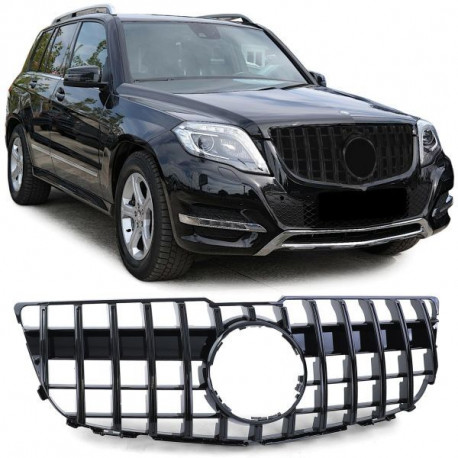 Body kit a vizuálne doplnky SPORT Maska hladilnika Black Gloss za Mercedes GLK X204 Facelift 12-15 | race-shop.si