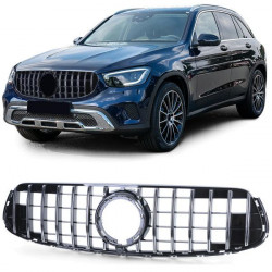 Sport grille chrome black for Mercedes GLC X253 SUV with sports package from 20
