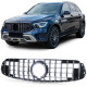 Body kit a vizuálne doplnky Sport grille chrome black for Mercedes GLC X253 SUV with sports package from 20 | race-shop.si
