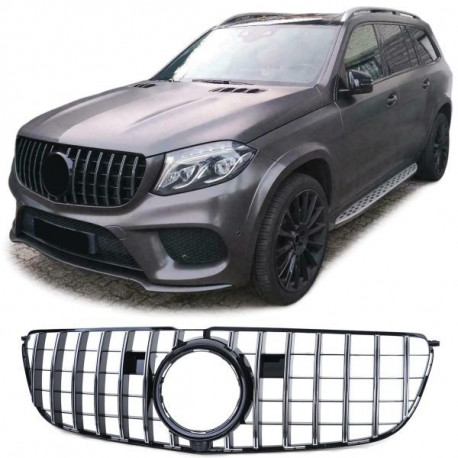 Body kit a vizuálne doplnky SPORT maska hladilnika (rešetka), black gloss krom za Mercedes GLS X166 15-19 | race-shop.si