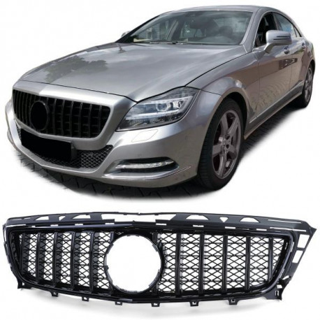 Body kit a vizuálne doplnky SPORT Maska hladilnika, glossy black za Mercedes CLS C218 prefacelift 11-14 | race-shop.si