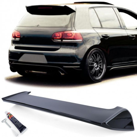 Body kit a vizuálne doplnky Rear spoiler roof edge spoiler black gloss for VW Golf 6 GTI Sedan 09-13 | race-shop.si