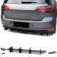 Body kit a vizuálne doplnky Rear diffuser insert splitter black gloss for VW Golf 7 GTI Sedan 13-20 | race-shop.si