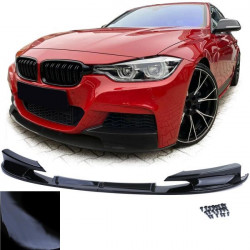 Front spoiler lip bumper black gloss fit for BMW 3 Series F30 F31 15-19