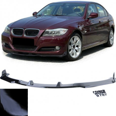 Body kit a vizuálne doplnky Sprednji lip spojler za odbijač, black gloss za BMW 3 Series E90 E91 08-13 | race-shop.si