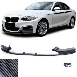 Front spoiler lip bumper carbon look fit for BMW 2 Series F22 F23 from 12