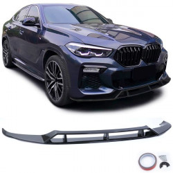 RACES sprednji splitter (Performance) za BMW X6 G06 from 19, sijajno črna