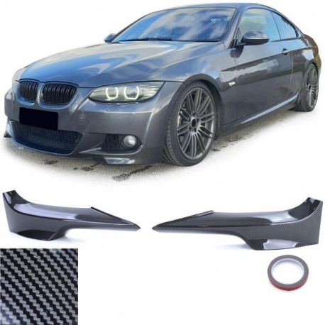 Body kit a vizuálne doplnky Sprednji podaljšek odbijača – splitter karbonski videz za BMW 3 series E92 E93 06-10 | race-shop.si