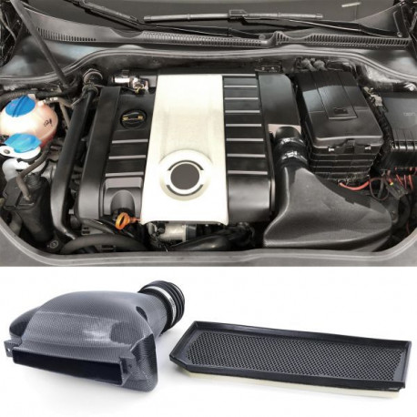 Športni dovodi hladnega zraka Air filter Airbox Air Intake Carbon Look Ram Air for VW Golf 5 2.0 GTI 03-08 | race-shop.si