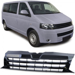 SPORT maska hladilnika brez emblema/znaka black gloss za VW Bus T5 Facelift 09-15