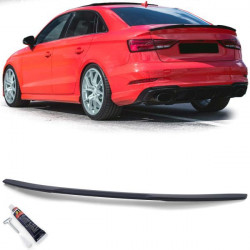 RACES podaljšek spojlerja (Sport) za Audi A3 S3 RS 8V Sedan 13-21, mat črna