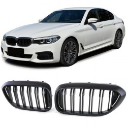 Sport grille double bar performance matte fit for BMW 5 Series G30 G31 17-20
