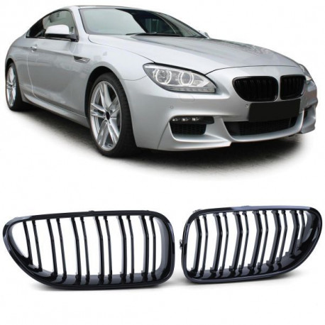 Body kit a vizuálne doplnky Sport radiator grille double bar performance gloss suitable for BMW 6 Series F06 F12 F13 | race-shop.si