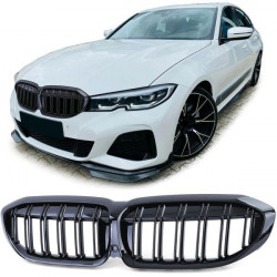 Sport grille double bar performance gloss fit for BMW 3 Series G20 G21 ab18