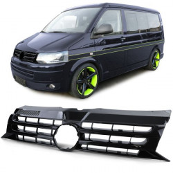 SPORT maska hladilnika black gloss s znakom za VW Bus T5 Facelift 09-15