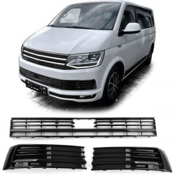 Radiator grille bumper black gloss for VW T6 Multivan with ACC 15-19