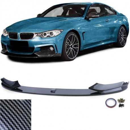 Body kit a vizuálne doplnky RACES sprednji splitter (Performance) za BMW 4 Series F32 F33 F36, videz karbona, karbon | race-shop.si