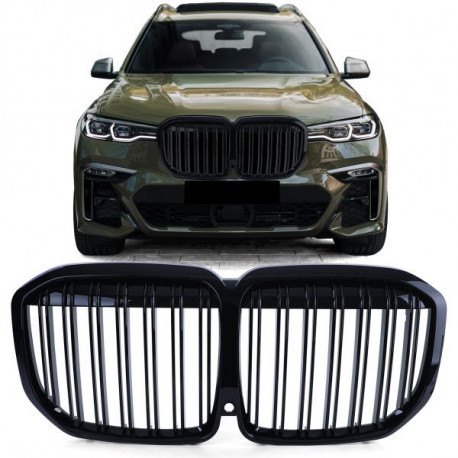 Body kit a vizuálne doplnky RACES maska hladilnika (Sport Double Bar) za BMW X7 G07 from 19, sijoča | race-shop.si