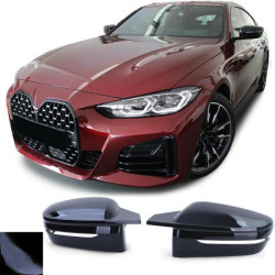 Mirror caps black gloss for replacement fits BMW 4 Series G22 G23 G26 from 20