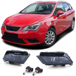 Fog lights H8 Black Smoke pair for Seat Ibiza 5 Leon 5F Toledo 4 from 12
