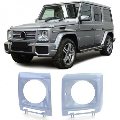 Body kit a vizuálne doplnky Okvir žarnic žarometov za Mercedes G Model W463 12-18 | race-shop.si