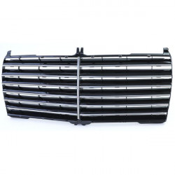 Vložek maske hladilnika odbijača Avantgarde Black Gloss za Mercedes W124 C124 S124 85-93