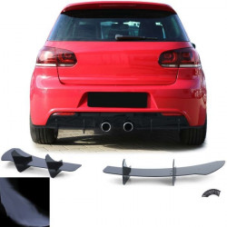 RACES sprednji splitter (Sport) za VW Golf 6 R20 08-13, sijajno črna