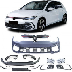 SPORT Sprednji odbijač z masko hladilnika in LED meglenkami za VW Golf 8 in GTI od 19