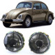 Osvetlenie Headlights Black Smoke with crosshairs fits VW Beetle + Convertible from 73 | race-shop.si