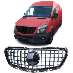 SPORT Maska hladilnika Black Gloss za Mercedes Sprinter W906 Facelift 13-18