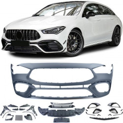 Front bumper sport optics with moldings fit for Mercedes CLA X118 from 19