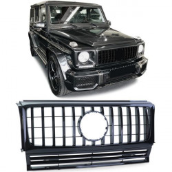RACES maska hladilnika (Sport) za Mercedes G Class W463 90-18, sijajno črna