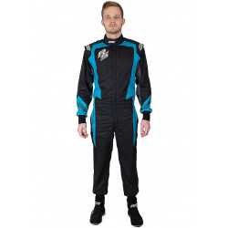 Tekmovalni kombinezon RACES EVO III PRO, aqua modra