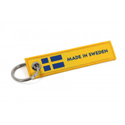 Jet tag keychain "Made in Sweden"