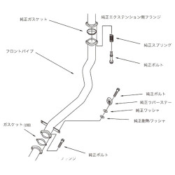 HKS izpušna cev (Downpipe) za Mitsubishi Lancer Evo 9