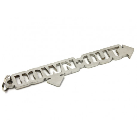 Ključavnice Down+out keychain - stainless steel | race-shop.si