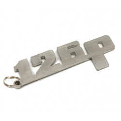 Fiat 126p keychain - stainless steel