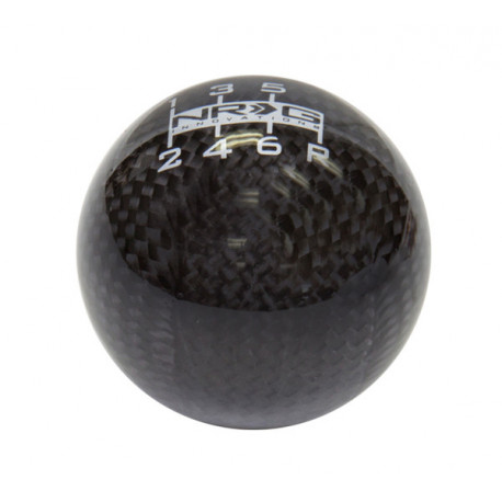 Prestavne ročice NRG universal shift knob ball style, black carbon fiber (6 speed) | race-shop.si