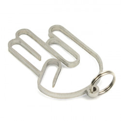 Shocker hand keychain - stainless steel