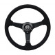 Volani 3-kraki volanski obroč NRG, 350mm, alcantara, 38mm zamik, črna | race-shop.si