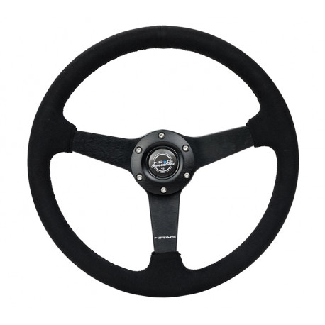 Volani 3-kraki volanski obroč NRG, 350mm, alcantara, 38mm zamik, črna | race-shop.si