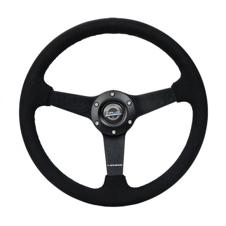 Volani NRG Sport 3-spoke alcantara Steering Wheel (350mm) - Black | race-shop.si