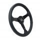 Volani NRG Sport 3-spoke leather Steering Wheel (350mm) - Black | race-shop.si