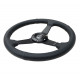 Volani NRG Sport 3-spoke leather Steering Wheel (350mm) - Black | race-shop.si