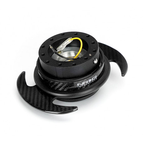 Univerzalna pesta volana s hitrim sproščanjem NRG GEN 3.0 quick release, black/ carbon trim | race-shop.si