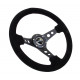 Volani NRG Reinforced 3-spoke suede Steering Wheel with holes, (350mm), black | race-shop.si