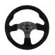 Volani 3-kraki volanski obroč NRG RACE, 320mm, semiš, 25mm zamik, črna | race-shop.si