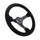 Volani 3-kraki volanski obroč NRG, 350mm, semiš, 75mm zamik, črna | race-shop.si